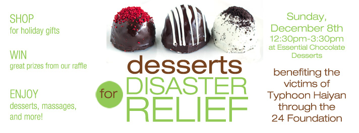 desserts for disaster relief