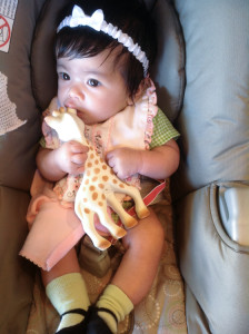 Aria loves her Sophie
