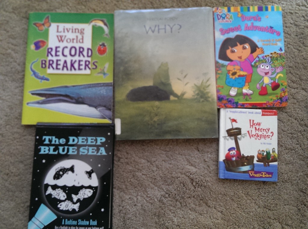 books purchased from the Palms-Rancho Park Library used book sale