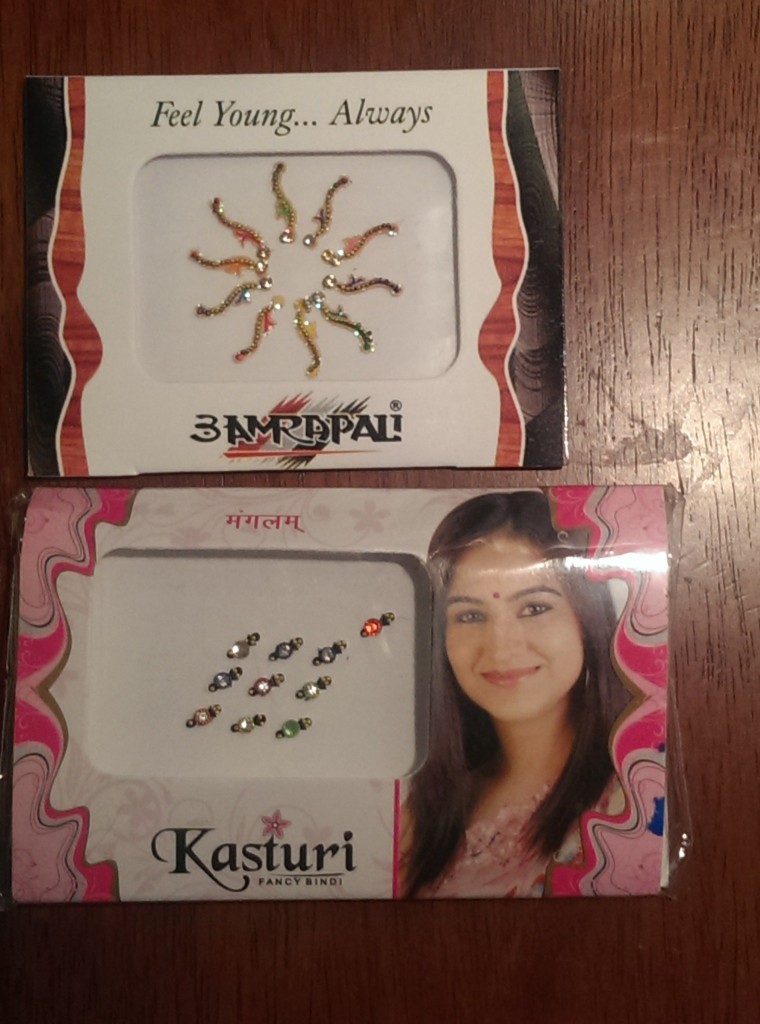 bindi I bought from Bollywood Styles
